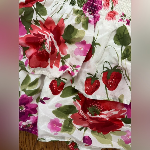 Asymmetrical One-Shoulder Ruffle Top and Smocked Midi Skirt two piece Set - Picture 8 of 8